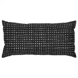 Ikea Sandmott Cushion, black/white, 30x58 cm offer