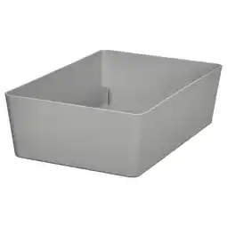Ikea Kuggis Box, light grey, 18x26x8 cm offer