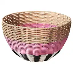 Ikea DjurtrÄnare Basket, beige/pink, 32x19 cm offer