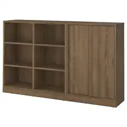 Ikea Tonstad Storage combination, brown stained oak veneer, 202x37x120 cm offer