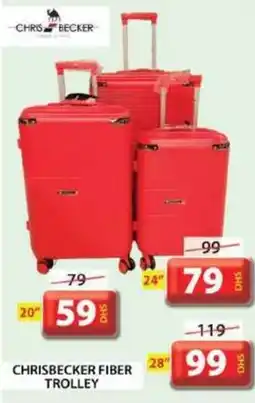 Grand Hyper Market CHRISBECKER FIBER TROLLEY 20cm offer