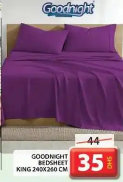 Grand Hyper Market GOODNIGHT BEDSHEET KING 240X260 CM offer
