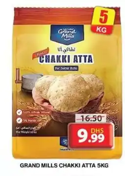 Grand Hyper Market GRAND MILLS CHAKKI ATTA 5KG offer