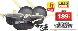 Grand Hyper Market EASY COOK AFT214 COOKWARE SET MARBLE 11PC offer
