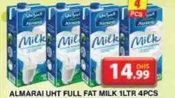 Grand Hyper Market ALMARAI UHT FULL FAT MILK 1LTR 4PCS offer