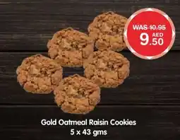 Choithrams Gold Oatmeal Raisin Cookies 5 x 43 gms offer