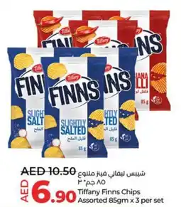 LuLu Express Tiffany Finns Chips Assorted 85gm x 3 per set offer