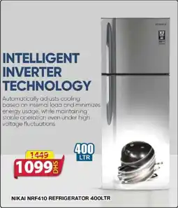 Grand Mall Sharjah NIKAI NRF410 REFRIGERATOR 400LTR offer