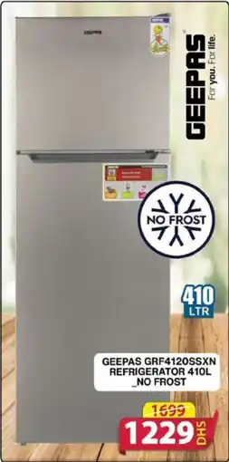 Grand Mall Sharjah GEEPAS GRF4120SSXN REFRIGERATOR 410L _NO FROST offer