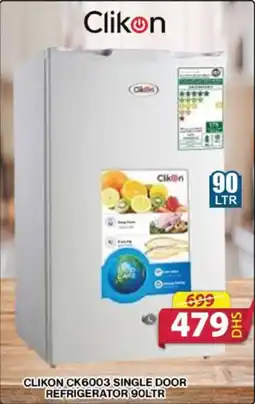 Grand Mall Sharjah CLIKON CK6003 SINGLE DOOR REFRIGERATOR 90LTR offer