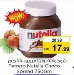 Nesto Ferrero Nutella Choco Spread 750Gm offer