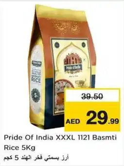 Nesto Pride Of India XXXL 1121 Basmti Rice 5Kg offer