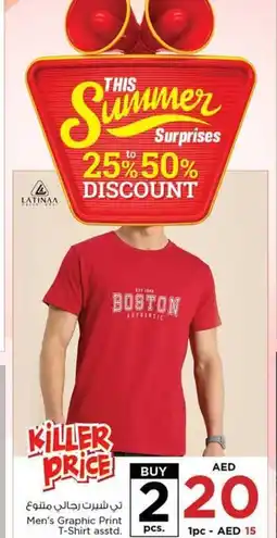 Nesto Men's Graphic Print T-Shirt asstd. offer