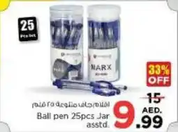 Nesto Ball pen 25pcs Jar asstd offer