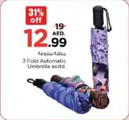 Nesto 3 Fold Automatic Umbrella asstd offer