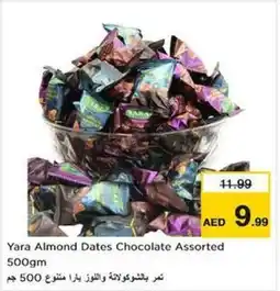 Nesto Yara Almond Dates Chocolate Assorted 500gm offer