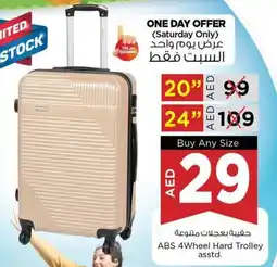 Nesto ABS 4Wheel Hard Trolley asstd offer