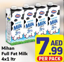 Day To Day Mihan Full Fat Milk 4x1 ltr offer