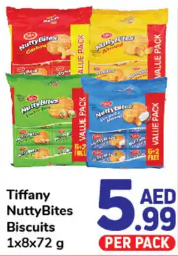 Day To Day Tiffany NuttyBites Biscuits 1x8x72 g offer