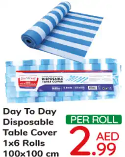 Day To Day Disposable Table Cover 1x6 Rolls 100x100 cm offer