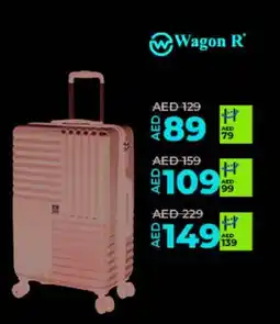 Lulu Hypermarket Wagon R 4Wheel Hard Trolley ABSPC L23018 20cm offer