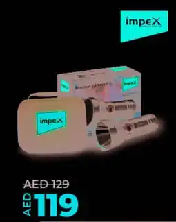 Lulu Hypermarket Impex Rechargeable Flashlight Ultra X20 offer