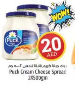 Kenz Hypermarket Puck Cream Cheese Spread 2X500gm offer