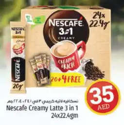 Kenz Hypermarket Nescafe Creamy Latte 3 in 1 24x22.4gm offer