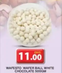 Grand Hyper Market WAFESTO WAFER BALL WHITE CHOCOLATE 500GM offer