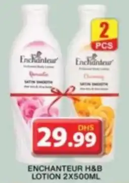Grand Hyper Market ENCHANTEUR H&B LOTION 2 X 500ML offer