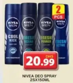 Grand Hyper Market NIVEA DEO SPRAY 2S X 150ML offer