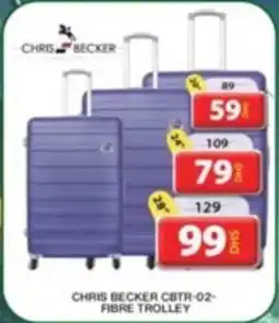 Grand Hyper Market CHRIS BECKER CBTR-02 FIBRE TROLLEY 20" offer