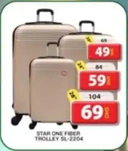 Grand Hyper Market STAR ONE FIBER TROLLEY SL-2204 20INCH offer
