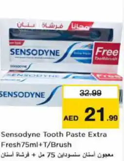 Nesto Sensodyne Tooth Paste Extra Fresh75ml+T/Brush offer