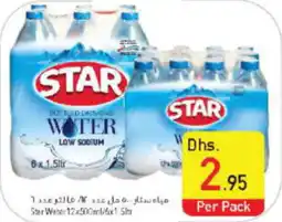 Safeer Market Star Water 12 x 500ml / 6 x 1.5Ltr offer