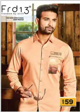 Grand Hyper Market FRD MENS CASUAL SHIRT PRINTED offer