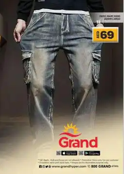Grand Hyper Market DERIC MARC MENS DENIM CARGO offer