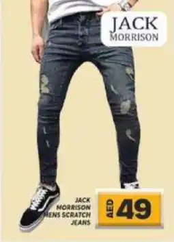 Grand Hyper Market JACK MORRISON MENS SCRATCH JEANS offer