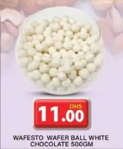 Grand Hyper Market WAFESTO WAFER BALL WHITE CHOCOLATE 500GM offer
