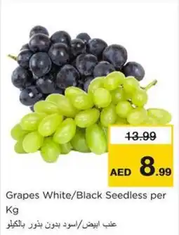 Nesto Grapes White Black Seedless per Kg offer