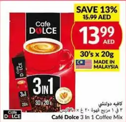 Viva Café Dolce 3 In 1 Coffee Mix 30s x 20g offer