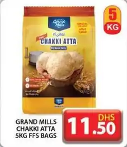 Grand Hyper Market GRAND MILLS CHAKKI ATTA 5KG FFS BAGS offer