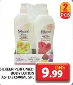 Grand Hyper Market SILKEEN PERFUMED BODY LOTION ASTD 2X500ML SPL offer