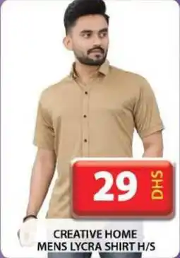 Grand Hyper Market CREATIVE HOME MENS LYCRA SHIRT HS offer