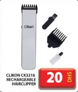 Grand Hyper Market CLIKON CK3216 RECHARGEABLE HAIRCLIPPER offer