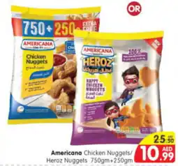 Al Madina Hypermarket Americana Chicken Nuggets Heroz Nuggets 750gm+250gm offer