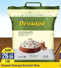 West Zone Supermarket Daawat Devaaya Basmati Rice 5kg offer