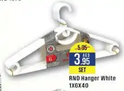 West Zone Supermarket RND Hanger White 1X6X40 offer