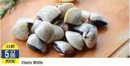 West Zone Supermarket Clams White PER KG offer