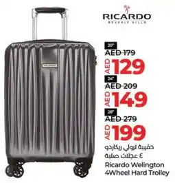 LuLu Express Ricardo Welington 4Wheel Hard Trolley 20" offer